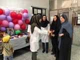 تجلیل از جهادگران سلامت و مدافعان جوانی جمعیت در بیمارستان قمر بنی‌هاشم (ع) بیضا
